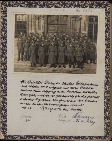 Ms 2135 - Livre d'or du Foyer du soldat allemand à Besançon, 1941-1943.