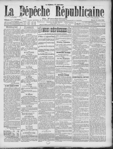 26/07/1924 - La Dépêche républicaine de Franche-Comté [Texte imprimé]