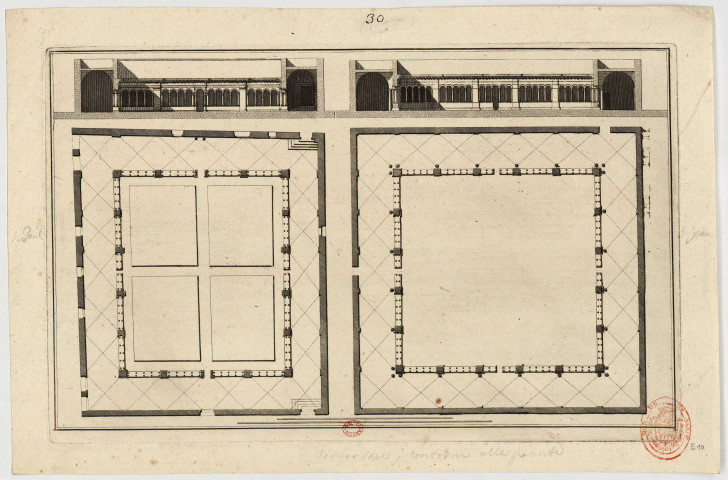 Rome, cloîtres de Saint-Jean-de-Latran et de Saint-Paul [Image fixe] , 1750/1799