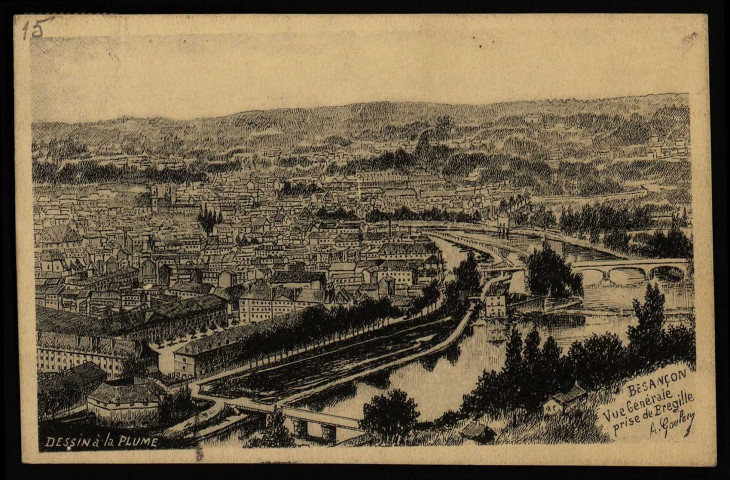 Besançon - Vue Générale prise de Bregille. [image fixe] 1904/1907