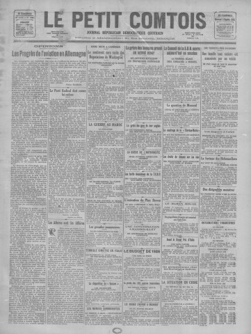 02/09/1925 - Le petit comtois [Texte imprimé] : journal républicain démocratique quotidien