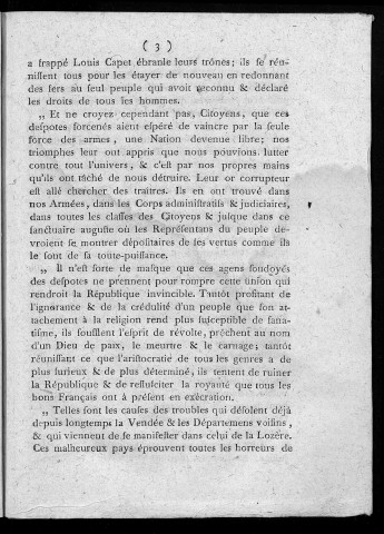 Extrait des registres du Conseil général en permanence du département du Doubs. séance publique du... 10 juin 1793...