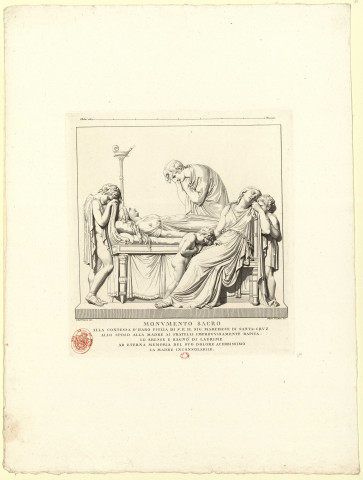 Projet du tombeau de la comtesse de Haro [image fixe] / Anto. Canova inv., Pietro Fontana inc. , 1750/1850