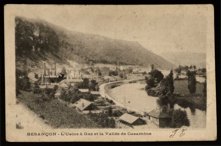Besançon (Doubs) - Usine à Gaz, vallée de Casamène [image fixe] , 1897/1900