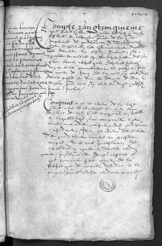 Comptes de la Ville de Besançon, recettes et dépenses, Compte de Claude Cabet (1er juin 1610 - 31 mai 1611)