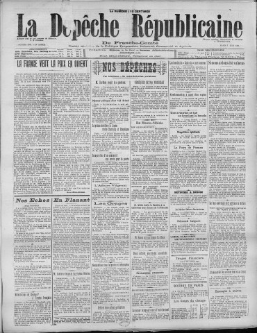 07/06/1921 - La Dépêche républicaine de Franche-Comté [Texte imprimé]