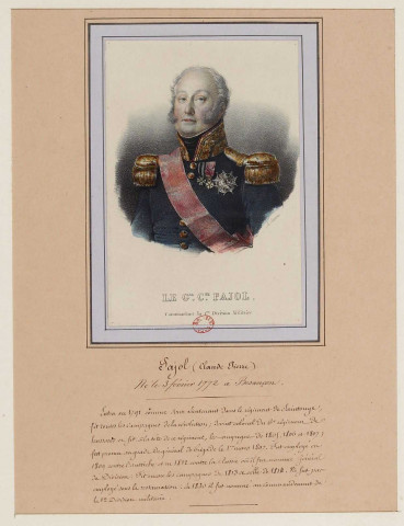 Le Gal Cte Pajol commandant la 1ere division militaire / A. Maurin