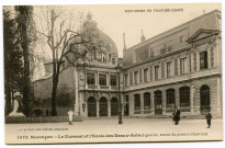 Besançon - Le Kursaal et l'Ecole des Beaux-Arts (à gauche statue du peintre Chatran) [image fixe] , Besançon : Edit. L. Gaillard-Prêtre, Besançon, 1912/1920