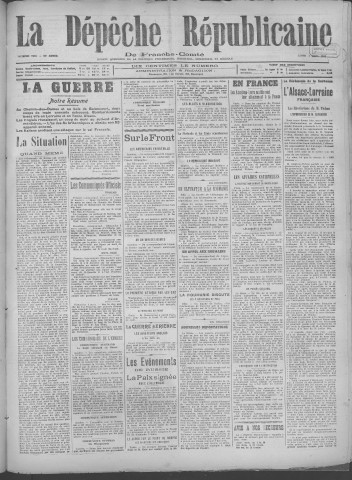 04/03/1918 - La Dépêche républicaine de Franche-Comté [Texte imprimé]