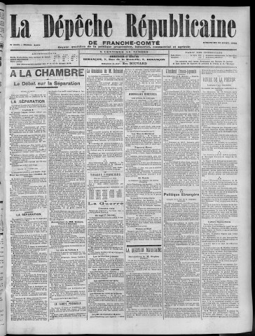 23/04/1905 - La Dépêche républicaine de Franche-Comté [Texte imprimé]