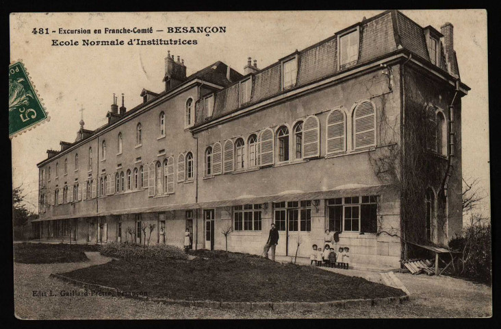 Besançon. Ecole Normale d'Institutrices [image fixe] , Besançon : Edit. L. Gaillard-Prêtre, 1912