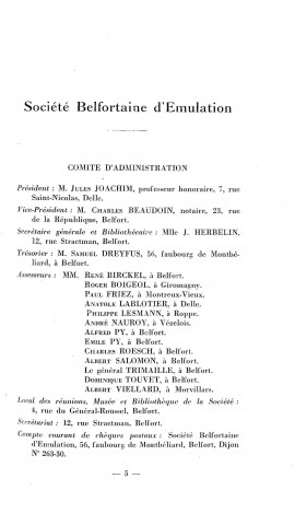 01/01/1935 - Bulletin de la Société belfortaine d'émulation [Texte imprimé]