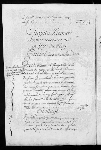 Comptes de la Ville de Besançon, recettes et dépenses, Compte de Claude Ignace François Pierre (1728)