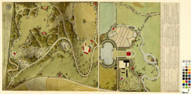 Plan général d'un projet pour la reconstruction du château de Bellêtre, près de Rouen, fait en 1796 / Pierre-Adrien Pâris , [S.l.] : [P.-A. Pâris], [1796]