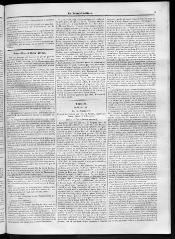 18/11/1846 - Le Franc-comtois - Journal de Besançon et des trois départements