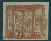 Vue intérieure du palais Aldobrandini , [Italie, Rome], [1760-1770]