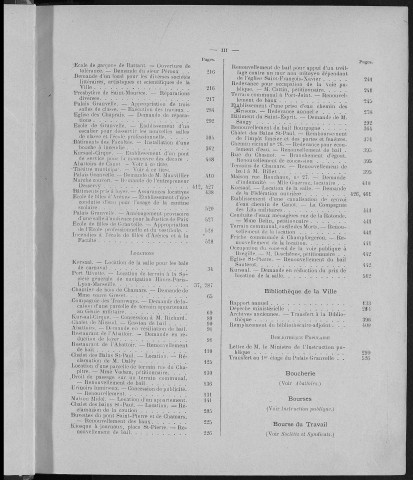 Registre des délibérations du Conseil municipal pour l'année 1899 (imprimé)