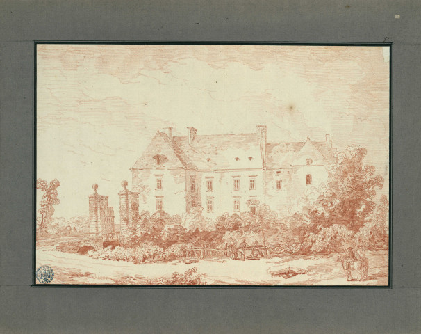 52 - Vue du château de Feuillet à Souvigny, près d'Amboise , [France : Paris], [1773-1774]
