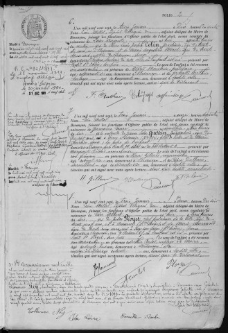 Registre des naissances, 1907