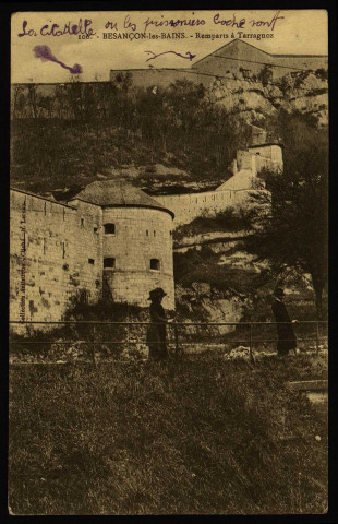 Besancon-les-Bains. Remparts à Tarragnoz [image fixe] , Besancon : Leroux, 1910/1915