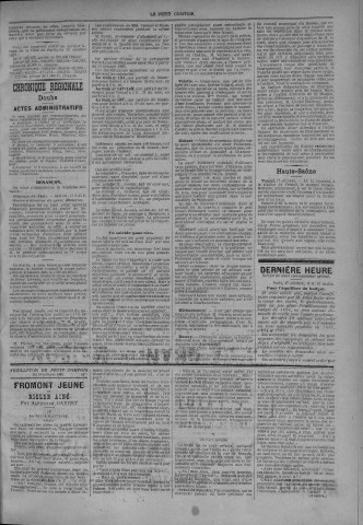 18/10/1883 - Le petit comtois [Texte imprimé] : journal républicain démocratique quotidien