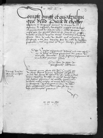 Comptes de la Ville de Besançon, recettes et dépenses, Compte de Pierre de Chaffoy (1er janvier - 31 décembre 1511)