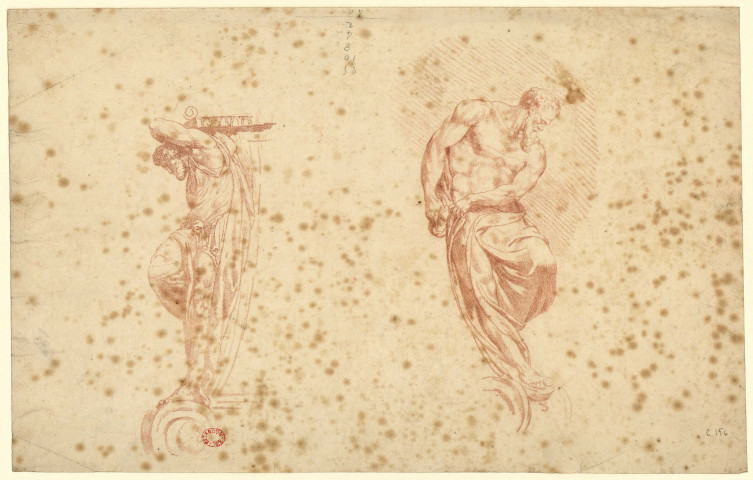 Cariatides [Dessin] , [S.l.] : [s.n.], [1750-1799]