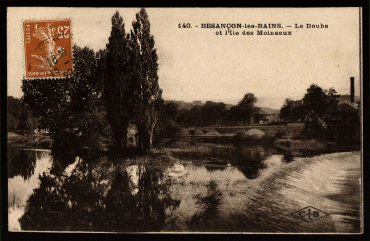 Besançon - Vue prise de la promenade Micaud - Le Barrage et la Citadelle [image fixe] , Besançon : Etablissements C. Lardier - Besançon., 1914/1928