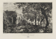 Cimetière de Varsognes (Haute-Saône) [estampe] / G. Coindre 1868, del. sc.  ; Imp. Delâtre, Paris , [Paris] : Cadart et Luce éditeurs, rue Nve des Mathurins 58, 1868