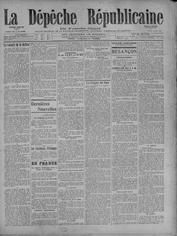 10/05/1920 - La Dépêche républicaine de Franche-Comté [Texte imprimé]