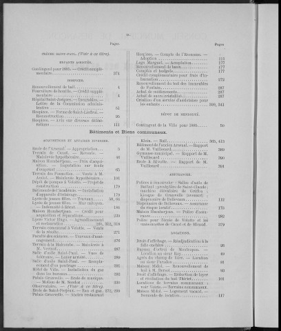 Registre des délibérations du Conseil municipal pour l'année 1886 (imprimé)