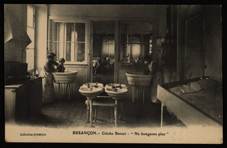 Besançon. - Crèche Bersot - " Ne bougeons plus " [image fixe] , Besançon, 1904/1930