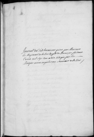 Registre des délibérations municipales 1er janvier - 31 décembre 1710