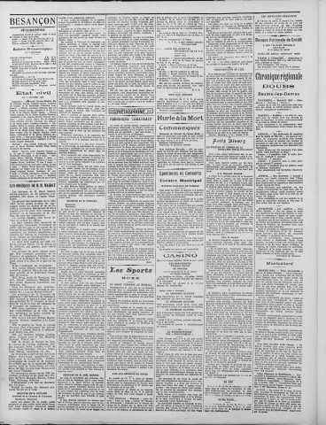 08/01/1924 - La Dépêche républicaine de Franche-Comté [Texte imprimé]