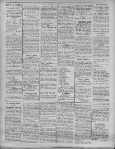 23/08/1921 - La Dépêche républicaine de Franche-Comté [Texte imprimé]