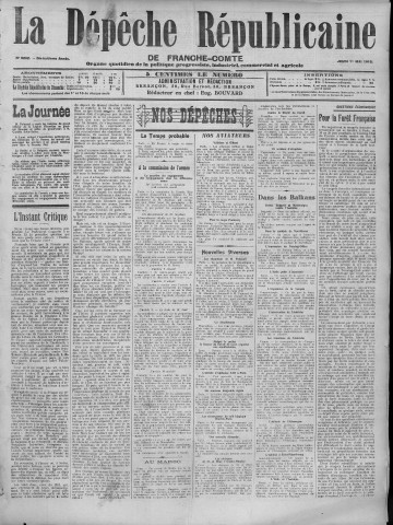 01/05/1913 - La Dépêche républicaine de Franche-Comté [Texte imprimé]
