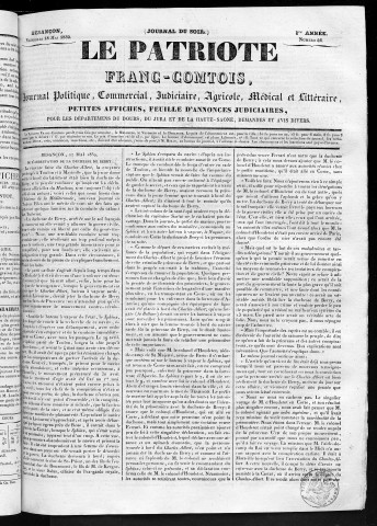18/05/1832 - Le Patriote franc-comtois
