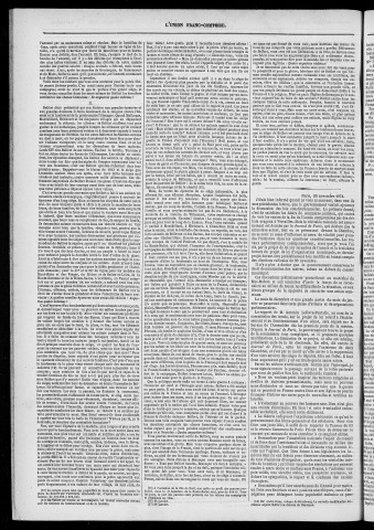 27/11/1874 - L'Union franc-comtoise [Texte imprimé]
