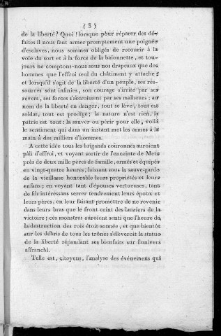 Discours prononcé par Delatre, l'un des commissaires de la Société populaire de Metz, et membre de la Propagande révolutionnaire dans les départmens de la Meurthe, des haut et bas Rhin et du Doubs, à la séance extraordinaire des Jacobins de Besançon, du frimaire 1793