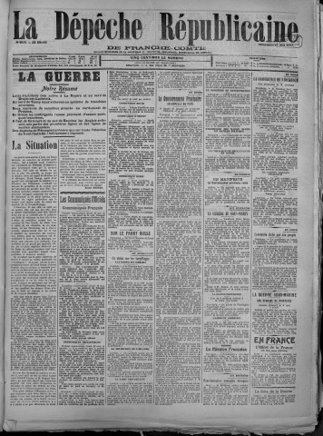 11/05/1917 - La Dépêche républicaine de Franche-Comté [Texte imprimé]
