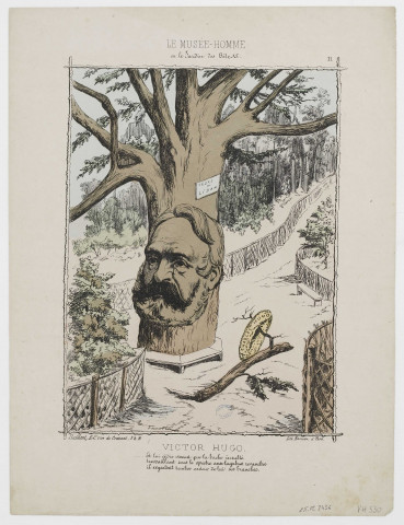 Le Musée-Homme ou le Jardin des Bêtes. [image fixe] / Faustin  ; Litg. Barousse, à Paris Saillant, Edr, 1871