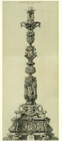 Grand chandelier de Michel-Ange à Saint-Pierre de Rome / Pierre-Adrien Pâris , [S.l.] : [P.-A. Pâris], [1700-1800]