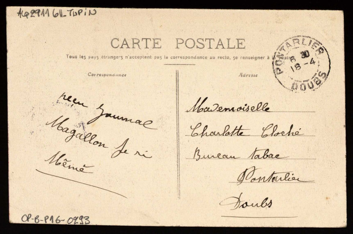 Besançon - Tarragnoz et la Citadelle [image fixe] , Besançon : Louis Mosdier, édit. Besançon, 1900/1912