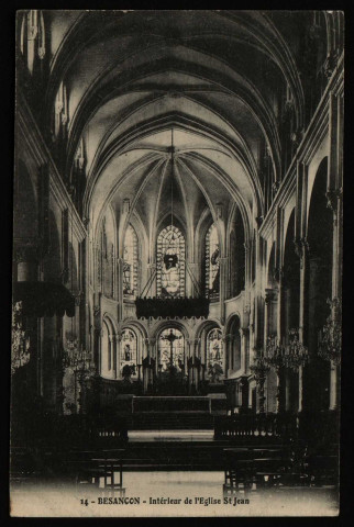 Besançon. - Intérieur de l'Eglise St-Jean [image fixe] , Besançon, 1904/1930