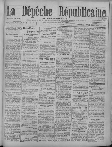 08/10/1919 - La Dépêche républicaine de Franche-Comté [Texte imprimé]