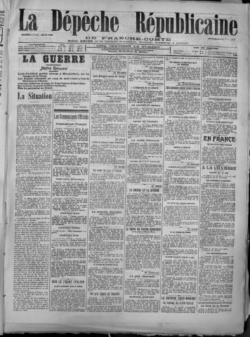 30/05/1917 - La Dépêche républicaine de Franche-Comté [Texte imprimé]