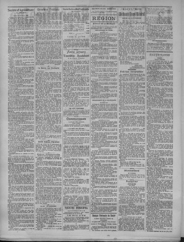 14/02/1922 - La Dépêche républicaine de Franche-Comté [Texte imprimé]