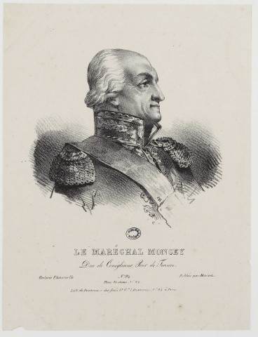 Moncey [image fixe] : Duc de Conégliano, Pair de France / Lith. de Ducarme , Paris, 1830/1840