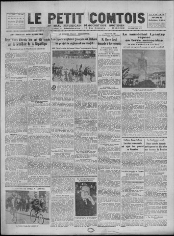 31/10/1935 - Le petit comtois [Texte imprimé] : journal républicain démocratique quotidien
