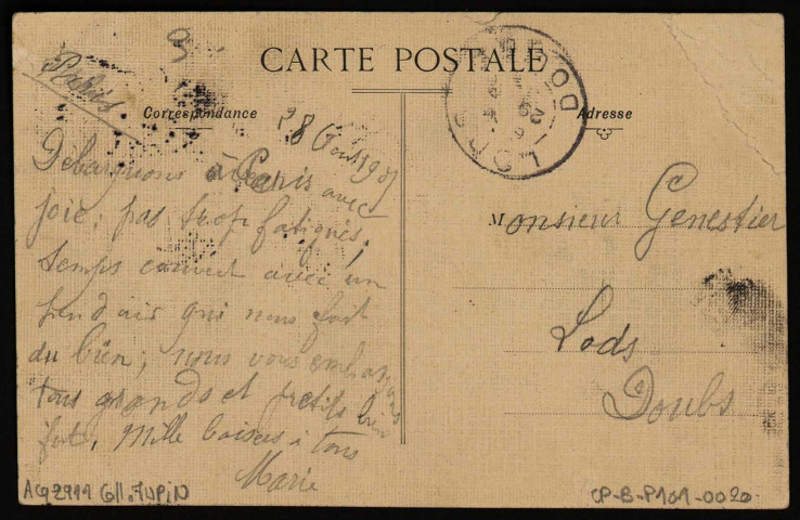 Besançon - Vue générale prise de Bregille (les quatre clochers) [image fixe] , Besançon : J. Liard. édit., 1904/1907